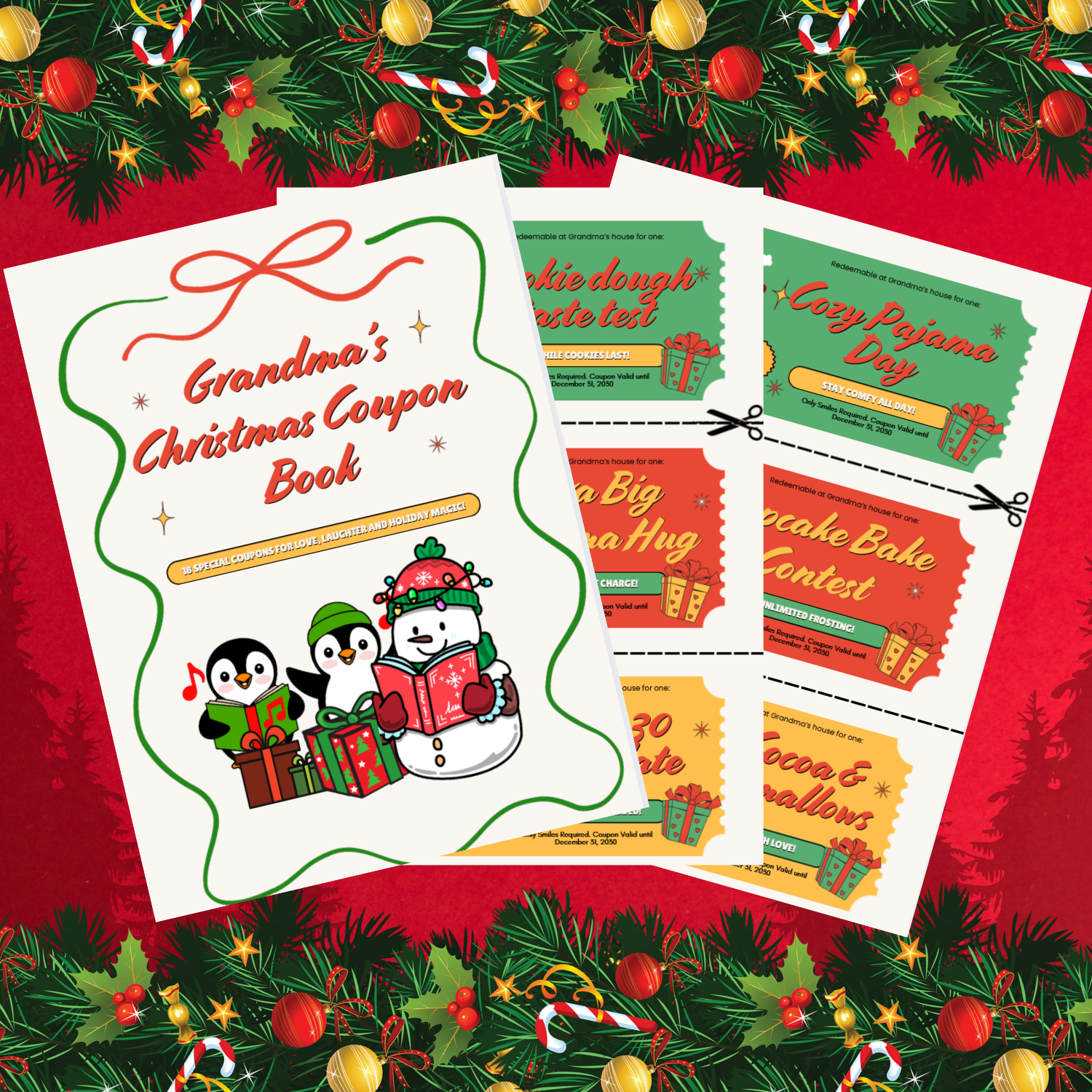 Grandma's Coupon Book: Christmas 2025 Edition